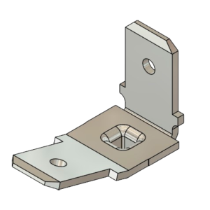 terminal faston latao 6mm duplo 100.140