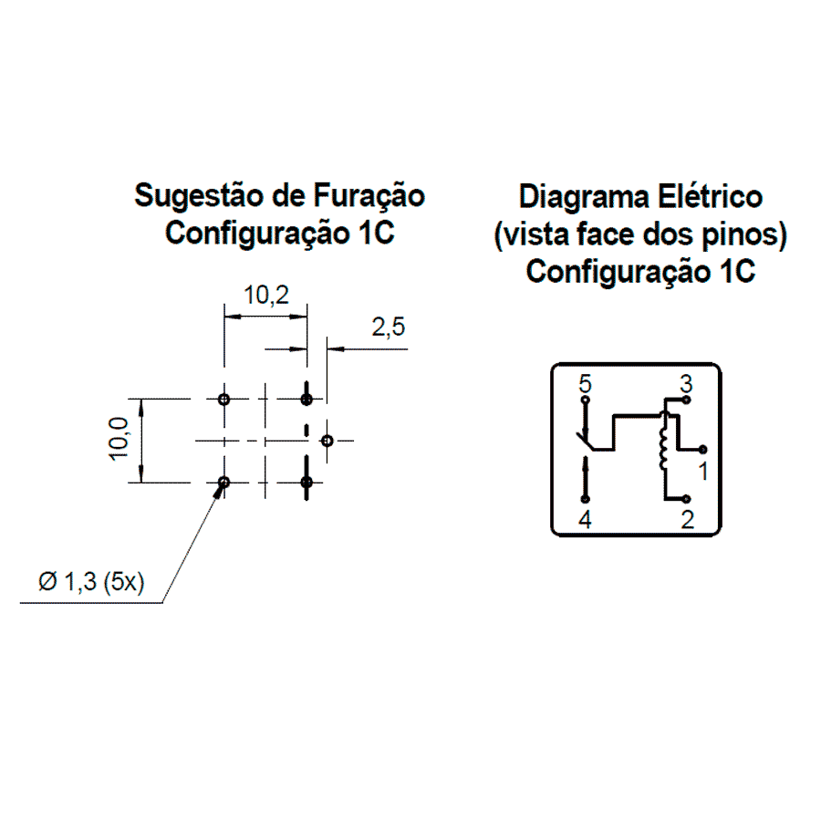 Relê Card-S-112D simples contato Relê Card-S-112D simples contato