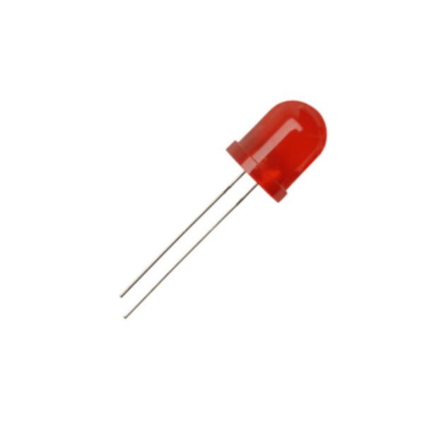 led pth 10mm vermelha alaranjado encapsulamento vermelho difuso l113 urs
